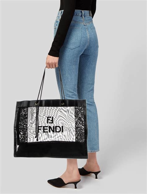 fendi mesh shopper